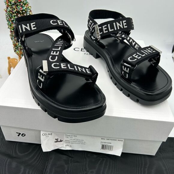 Men’s Celine, Leo strappy  sandals size 46 made in Italy - Picture 3 of 10